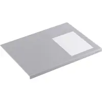 Durable Sous-main avec protection des bords, gris