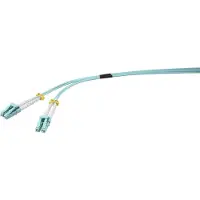 Renkforce RF-4491748 Glasvezelkabel met LC-connectoren, 1,00 meter, aquablauw [1x LC-connector - 1x LC-connector], 50/125 µ, multimode OM