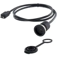 Encitech 1310-1013-01 USB 2.0 bus Micro-B Chassisbus, inbouw M16 1 stuk(s)