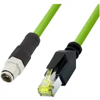 Logilink CQM035S RJ45 Netwerkkabel, patchkabel CAT 6A 1.00 m Groen Vlambestendig, Halogeenvrij, Zuurbestendig, UV-bestendig, Oliebestendig 1 stuk(s)