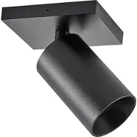 Deko-light 348246 Can Tilt eckig, 1x 7,5 W GU10, Schwarz Plafondopbouwarmatuur GU10 7.5 W Zwart