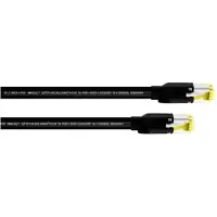 Cordial 15578 RJ45 Netwerkkabel, patchkabel CAT 7a S/FTP 2.00 m Zwart PUR-mantel 1 stuk(s)