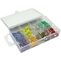 Eska 341.750 Ministeekzekering (auto) 2 A, 4 A, 5 A, 7.5 A, 10 A, 15 A, 20 A, 25 A, 30 A Violet, Oranje, Bruin, Rood, Blauw, Geel, Wit, Groen 80 stuk(s)