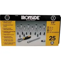 Ironside 244002 Dopsleutelset 1/4 (6.3 mm)