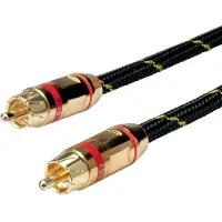 Roline GOLD Tulp kabel. simplex M/M, Rood, 5 m
