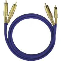 OEHLBACH 2039, NF1 2xrca/2xrca m/m kabel, 10m, blauw