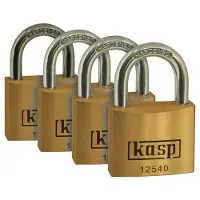Kasp K12520D4 Hangslot 20 mm Gelijksluitend Goud-geel Sleutelslot