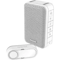 Eltra Honeywell draadloze deurbelset met 150m bereik en 6 melodieën wit