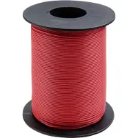 Donau Elektronik 105-0-100 Schakeldraad 1 x 0.20 mm² Rood 100 m