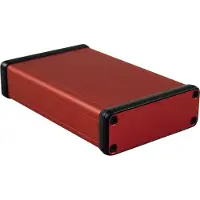 Hammond Electronics 1455J1201RD Profielbehuizing 120 x 78 x 27 Aluminium Rood 1 stuk(s)