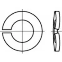 Toolcraft 1060464 Veerring Binnendiameter: 2.6 mm DIN 128 RVS A4 1000 stuk(s)