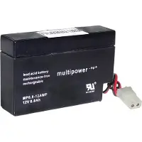 Multipower MP0,8-12-AMP Loodaccu 12 V 0.8 Ah Loodvlies (AGM) (b x h x d) 96 x 62 x 25 mm AMP-bus Onderhoudsvrij, Geringe zelfontlading