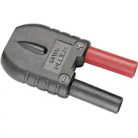 Fluke 80AK-A, Adapter, Zwart, Rood, Bananenstekkers, 60 V, 1 stuk