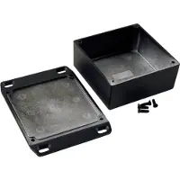 Hammond Electronics 1590YFLBK Universele behuizing 92 x 92 x 42 Aluminium Zwart 1 stuk(s)