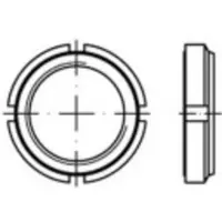 Toolcraft 149925 Kruisgleufmoeren M12 1 mm Staal Galvanisch verzinkt 10 stuk(s)