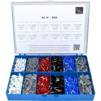 Vogt Verbindungstechnik Vogt 4025 Assortiment adereindhulzen - Wit, Grijs, Rood, Zwart, Blauw 2065 stuk(s)