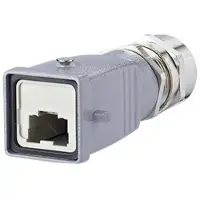 Metz - BTR E-DAT Industry IP67 V5 metal plug housing Industry IP67 V5 1401065000ME Wartelbehuizing Grijs 1 stuk(s)