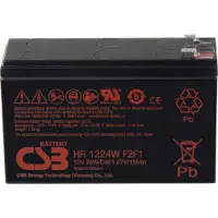 CSB HR 1224W high-rate Loodaccu 12 V 5.8 Ah Loodvlies (AGM) (b x h x d) 151 x 98 x 51 mm Kabelschoen 6.35 mm Onderhoudsvrij, Geringe zelfontlading