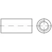 Toolcraft 157358 Verbindingsmof M10 25 mm Staal Galvanisch verzinkt 100 stuk(s)