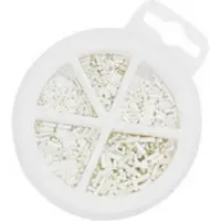 Nws 144-BS-500 Assortiment adereindhulzen 0.5 mm², 0.75 mm², 1 mm², 1.5 mm², 2.5 mm² Ongeïsoleerd Zilver 500 stuk(s) Box