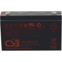 CSB HRL 634W high-rate longlife Loodaccu 6 V 8.4 Ah Loodvlies (AGM) (b x h x d) 151 x 99 x 34 mm Kabelschoen 6.35 mm Onderhoudsvrij, Geringe
