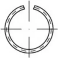 Toolcraft 146379 Veerring Binnendiameter: 5.1 mm DIN 7993 Verenstaal 500 stuk(s)