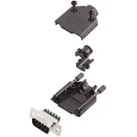 Amphenol L17DTPK-P-09+L717DE09PST D-sub male connectorset 180 ° Aantal polen: 9 Schroeven 1 stuk(s)