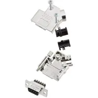 Amphenol L17D45PK-M-15+L77DA15SST D-sub female connectorset 45 ° Aantal polen: 15 Schroeven 1 stuk(s)