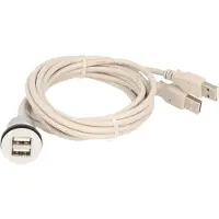 Schlegel Elektrokontakt RRJ_2USB_150CM 2x USB 2.0-bus A - 2x USB 2.0-stekker A 1 stuk(s)