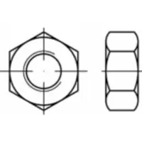 Toolcraft TO-5435559 Zeskantmoeren M30 Staal Galvanisch verzinkt 25 stuk(s)