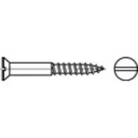 Toolcraft TO-5447157 Verzonken houtschroef 4 mm 30 mm Sleuf DIN 97 Messing Vernikkeld 200 stuk(s)