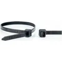 WKK 120227071 120227071 Kabelbinder 370 mm 7.60 mm Zwart Hittegestabiliseerd, UV-gestabiliseerd, Bestand tegen olie, Bestand tegen oplosmiddelen, Bestand tegen