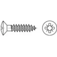 Toolcraft TO-5455014 Spaanplaatschroef 3.5 mm 30 mm Kruiskop Pozidriv 88095 Messing 1000 stuk(s)