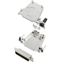 TRU COMPONENTS TCDTZF25DMPK 7708992 D-sub male connectorset 180 ° Aantal polen: 25 Soldeerkelk 1 stuk(s)