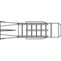 Toolcraft TO-5455086 Plug 36 mm 100 stuk(s)