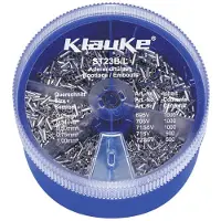 Klauke ST23B Assortiment adereindhulzen 0.25 mm², 0.34 mm², 0.5 mm², 0.75 mm², 1 mm² Ongeïsoleerd Zilver 4000 onderdelen
