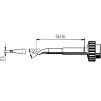 Ersa 0612HD Soldeerpunt Conisch Grootte soldeerpunt 2.50 mm Inhoud: 1 stuk(s)