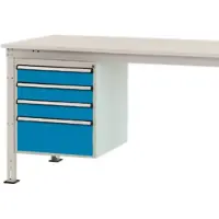Manuflex ZB4813.5012 Behuizing onderbouw stationair, gebruiksh. 500 mm met 4 lades. Voor tafel diepte 1000 mm