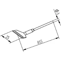 Ersa 0452FDLF250/SB Desoldeerpunt Grootte soldeerpunt 25 mm Lengte soldeerpunt: 25 mm Inhoud: 1 stuk(s)