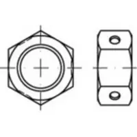 Toolcraft TO-5379924 Zeskantmoeren M10 84032 RVS A4 500 stuk(s)