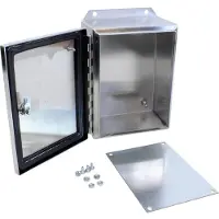 Hammond Electronics Wandbehuizing 203 x 152 x 89 RVS RVS 1 stuk(s)
