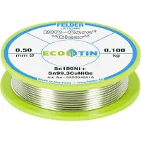 FELDER ISO-Core Clear Sn100Ni+ Soldeertin Spoel Sn99,25Cu0,7Ni0,05 0.100 kg 0.5 mm