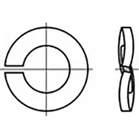 Toolcraft TO-6854373 Veerring Binnendiameter: 16 mm DIN 128 Verenstaal Verzinkt 250 stuk(s)