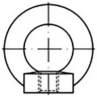 Toolcraft TO-6855684 Ringmoeren M6 DIN 582 Staal Verzinkt 25 stuk(s)