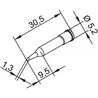 Ersa 0102WDLF35 Soldeerpunt Ronde vorm Grootte soldeerpunt 3.50 mm Lengte soldeerpunt: 30.5 mm Inhoud: 1 stuk(s)