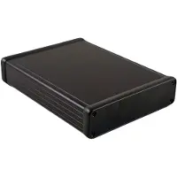 Hammond Electronics 1455U2202BK Universele behuizing 220 x 191 x 66 Aluminium Geëxtrudeerd Zwart (geëloxeerd) 1 stuk(s)