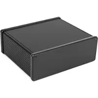 Hammond Electronics 1455U1601BK Universele behuizing 160 x 191 x 66 Aluminium Geëxtrudeerd Zwart (geëloxeerd) 1 stuk(s)