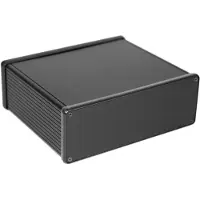 Hammond Electronics 1455U1602BK Universele behuizing 160 x 191 x 66 Aluminium Geëxtrudeerd Zwart (geëloxeerd) 1 stuk(s)