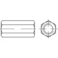 Toolcraft 1069489 Verbindingsmof M6 25 mm RVS A1, A2 50 stuk(s)