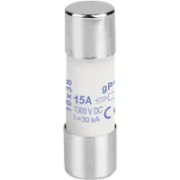 Weidmuller 2783250000 FUSE 10X38 15A 1000 VDC GPV Buiszekering (Ø x l) 10.3 mm x 38 mm 15 A 1000 V/DC gPV Inhoud 10 stuk(s) Package